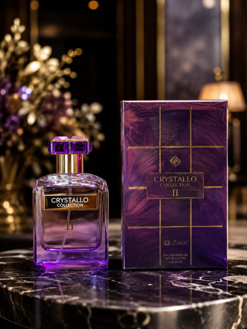 Crystallo Collection II Unisex Eau de parfum By Zakat 100 ML 3.4 FL Oz